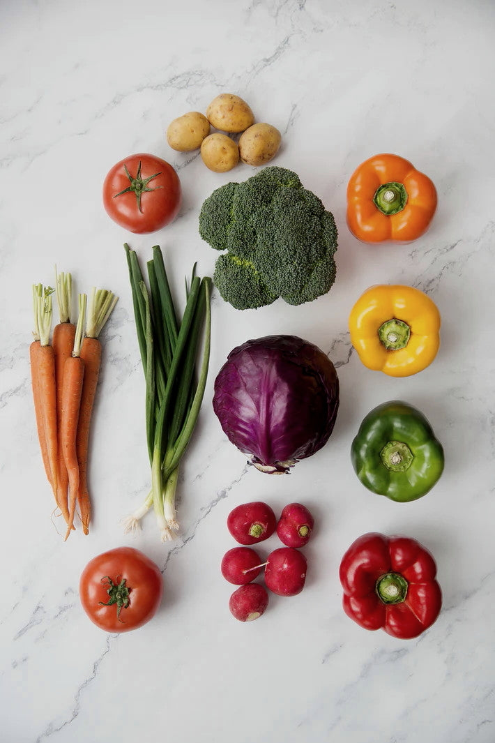 Fresh, organic, toxin-free vegetables 